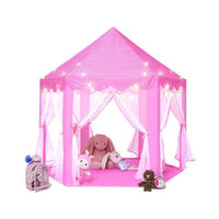 Thumbnail for Pink castle play tent suitable for kids play
