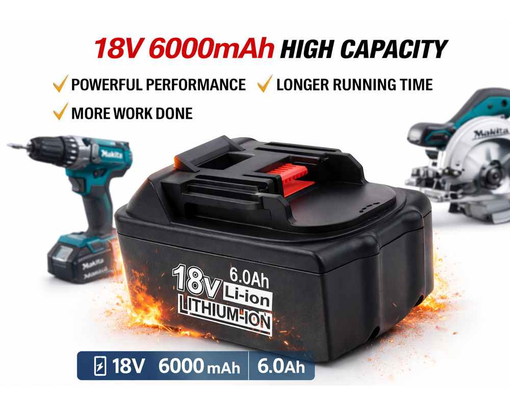 Makita battery used in cordless power tools