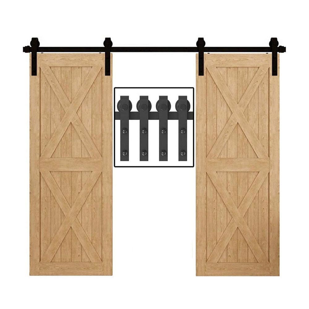 Barn door hardware 36m showing self-tapping screws and bolts