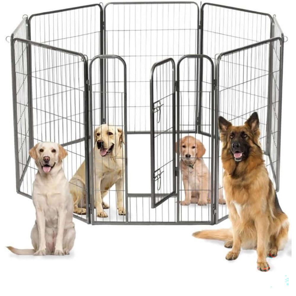 Dog play pen quick assembly no tools