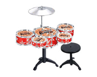 Thumbnail for Side view of drum set with stool