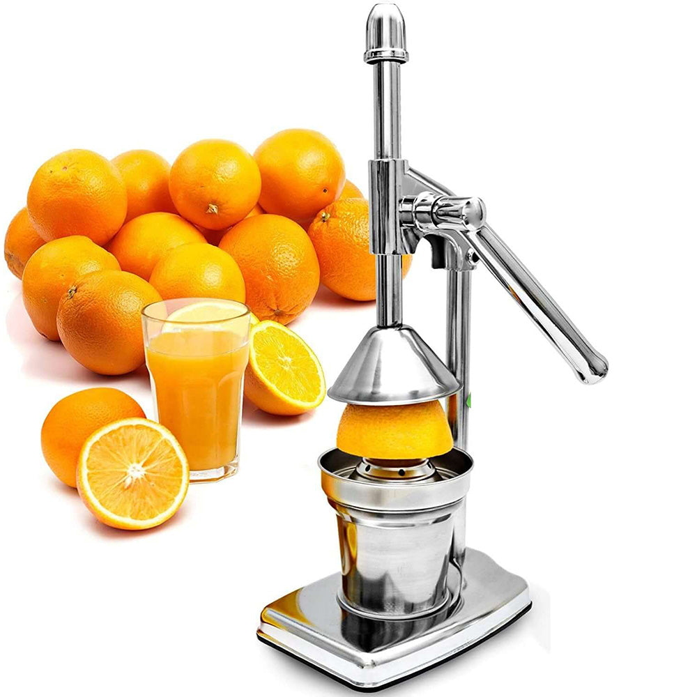 Portable manual citrus juicer with easy cleaning parts