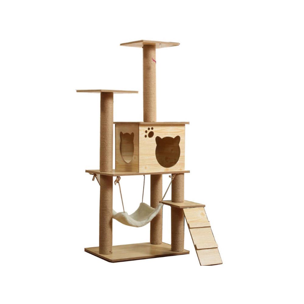 Cat tree house easy to assemble and sturdy