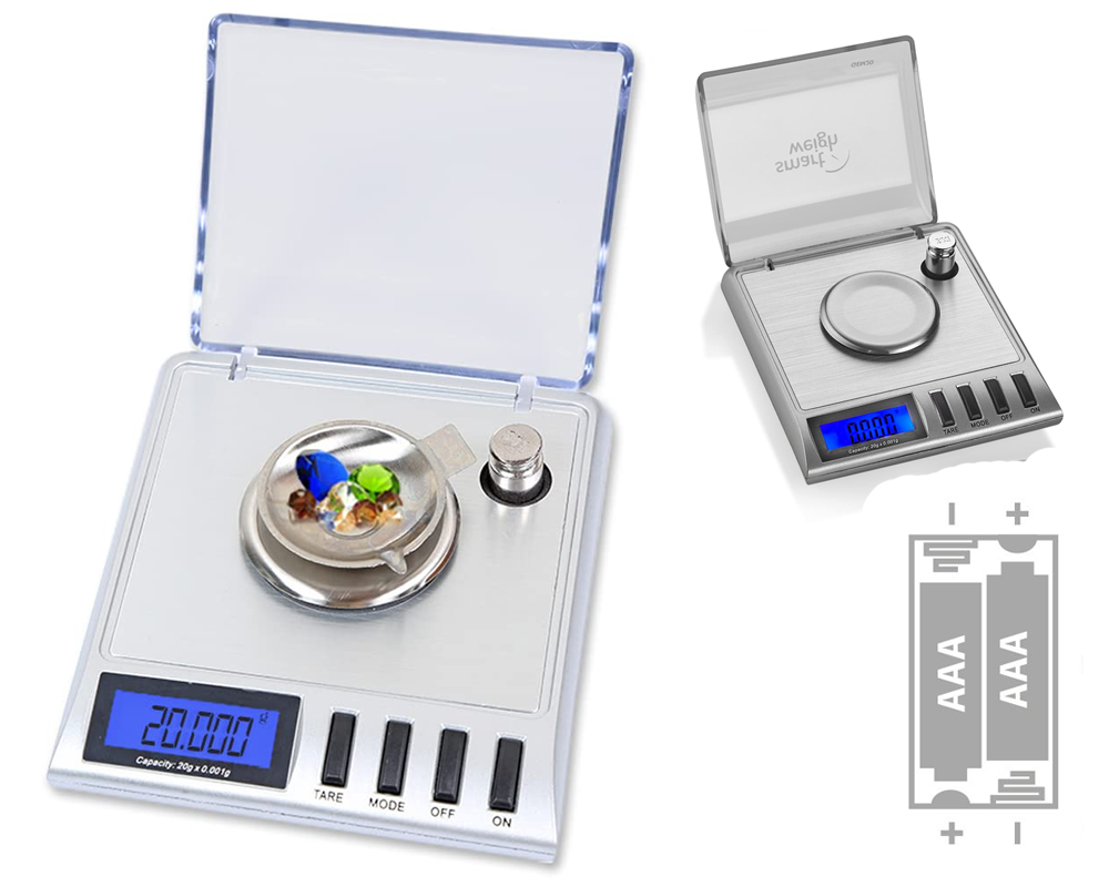 Digital scale weighing small items