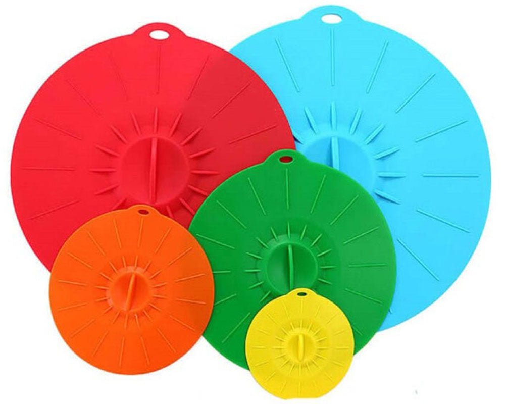 Silicone lids packaging with product info