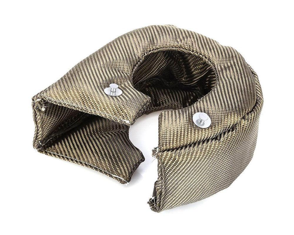 Side view of turbo heat shield blanket