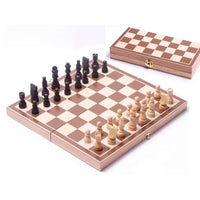 Thumbnail for folding wooden chess board