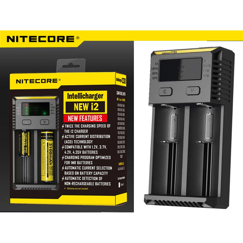Nitecore Rechargeable Battery Charger i2