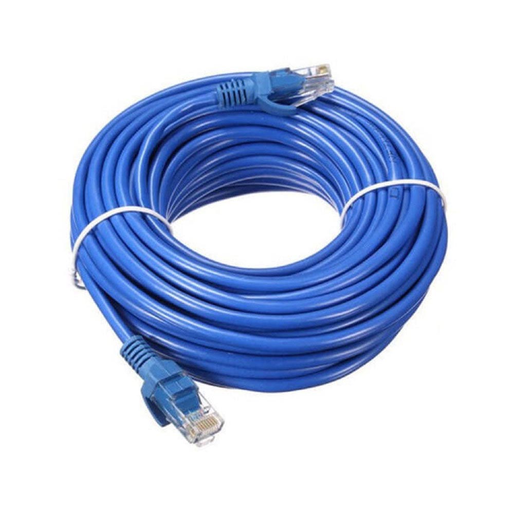 15m Ethernet cable blue with RJ45 connectors