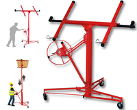 Thumbnail for Drywall panel hoist with extension attached