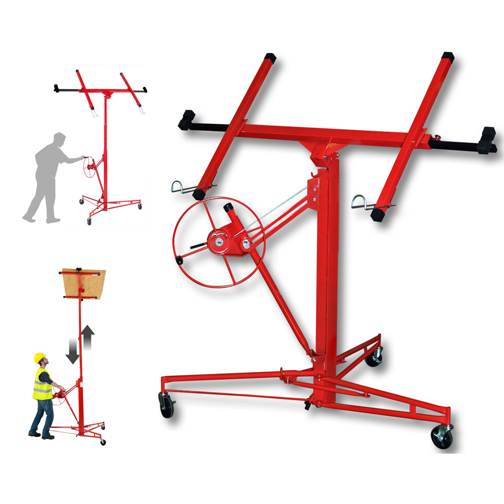 Drywall Panel Lifter 33M with caster wheels