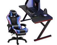Thumbnail for Gaming Chair with Desk – Racing Gaming Chair Combo with RGB Lights & Table