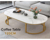 Thumbnail for Gold metal legs supporting coffee table