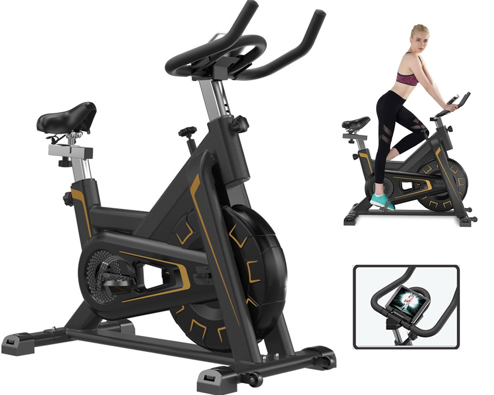 Exercise bike anti slip pedals