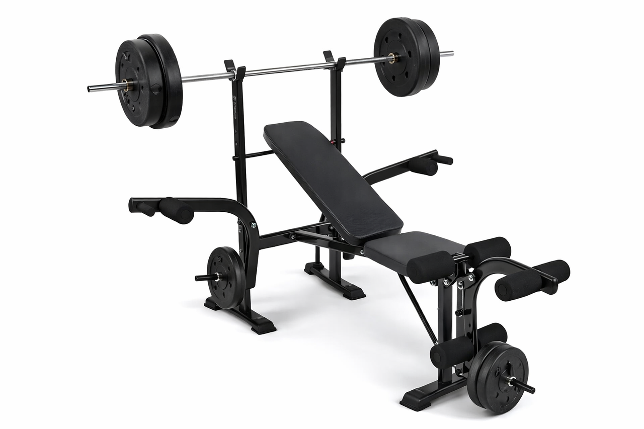 Durable weight bench for fitness
