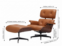 Thumbnail for Replica Chair with Ottoman