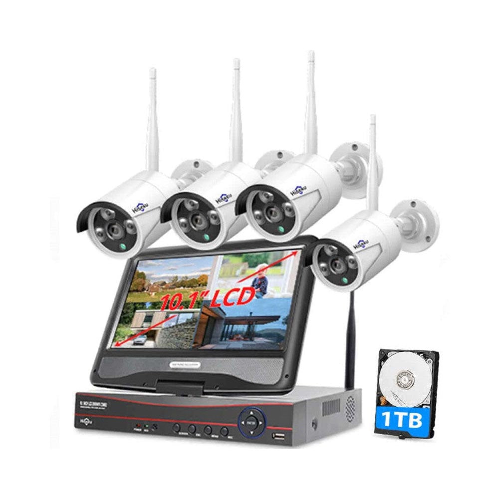 Hiseeu CCTV system remote viewing on tablet