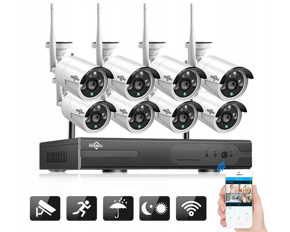 Hiseeu Wireless Security Camera System