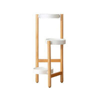 Thumbnail for 3 tier plant stand with natural beechwood frame