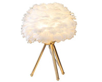 Thumbnail for Elegant Feather Table Lamp – Perfect for Bedroom, Living Room, or Special Occasions