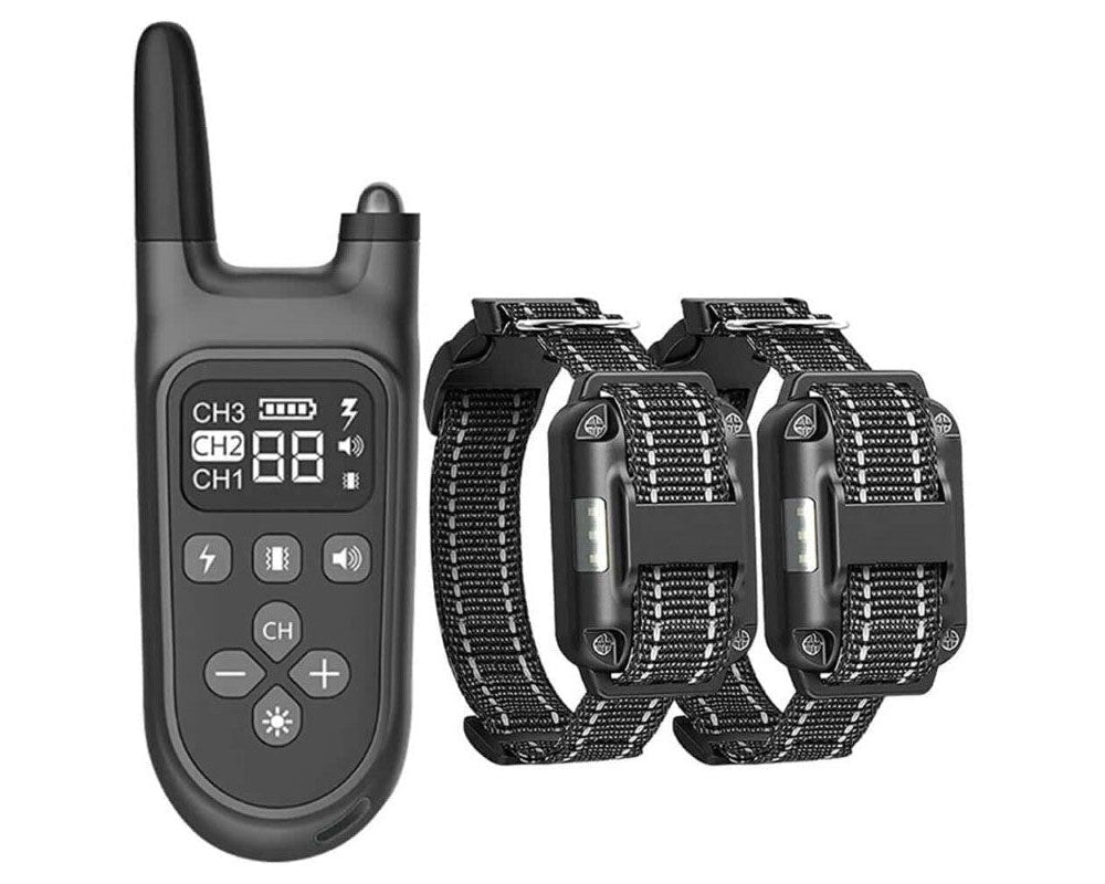 Dog training collar with long range antenna
