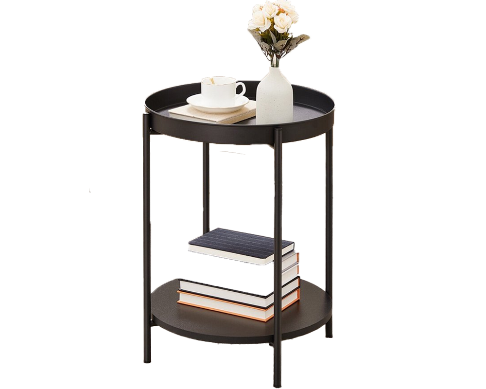 Bedside table used for bedroom essentials