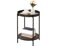 Thumbnail for VASAGLE Bed Side Tables End Table Black