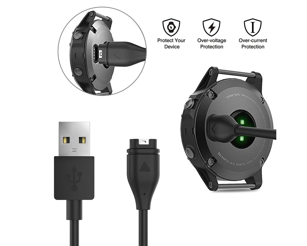Garmin charging cable with built-in power protection