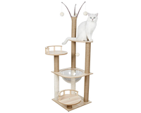 Thumbnail for Multi-tier cat tree with scratching posts