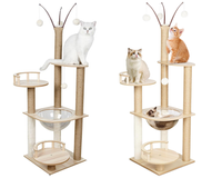 Thumbnail for Cat tree showing ladder attachment for climbing