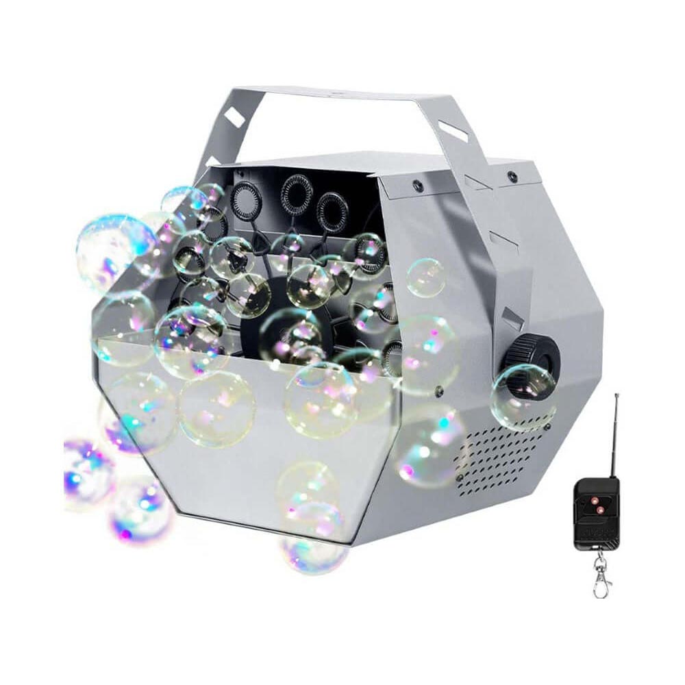 Bubble machine remote control with manual operation