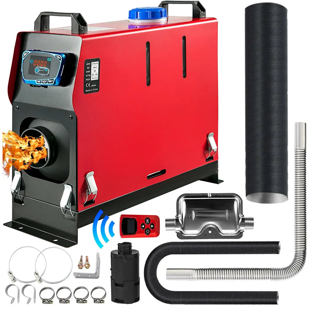 Diesel heater mounted in truck cabin