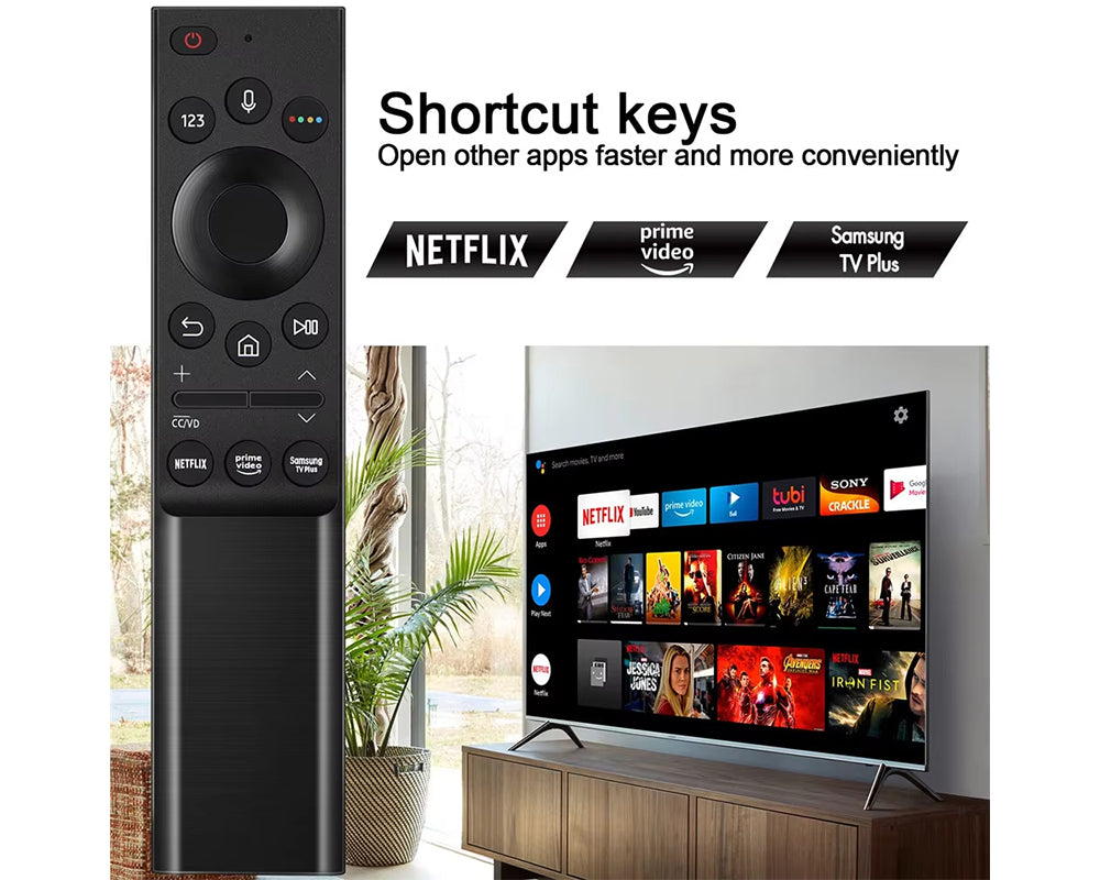Samsung TV remote replacement in black finish