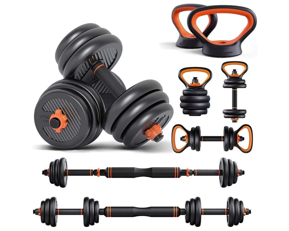 dumbbells assembled set