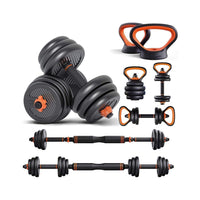 Thumbnail for Adjustable dumbbells 30kg with non-slip handles