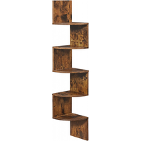 Thumbnail for Black corner shelf with L-shape design