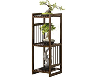 Thumbnail for Bamboo plant stand with natural brown colour
