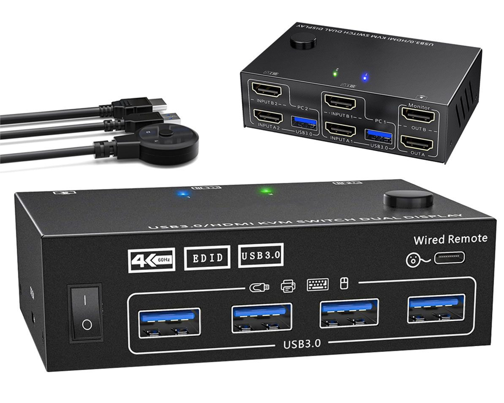 Plug and play KVM switch