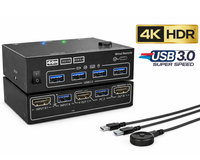 Thumbnail for USB KVM Switch Splitter 4 Ports