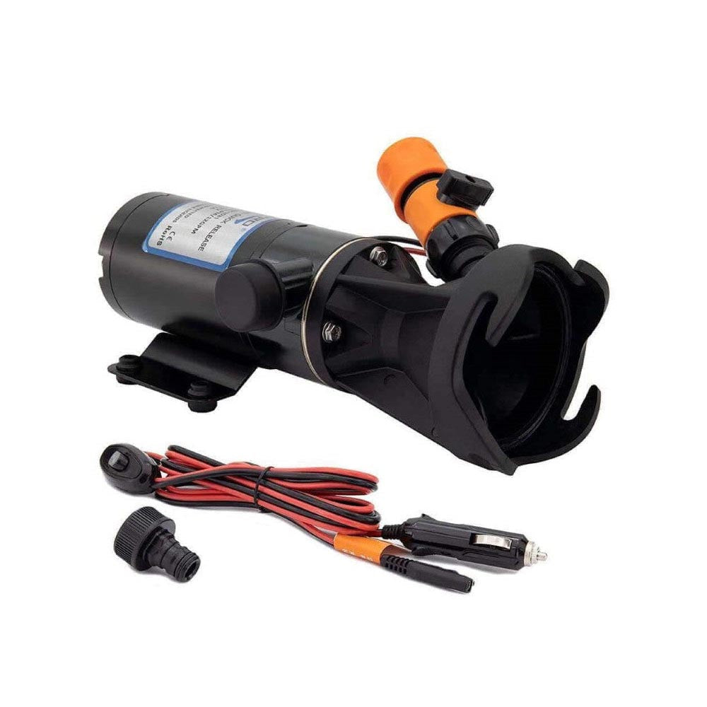 Pump installed in motor home sewage system