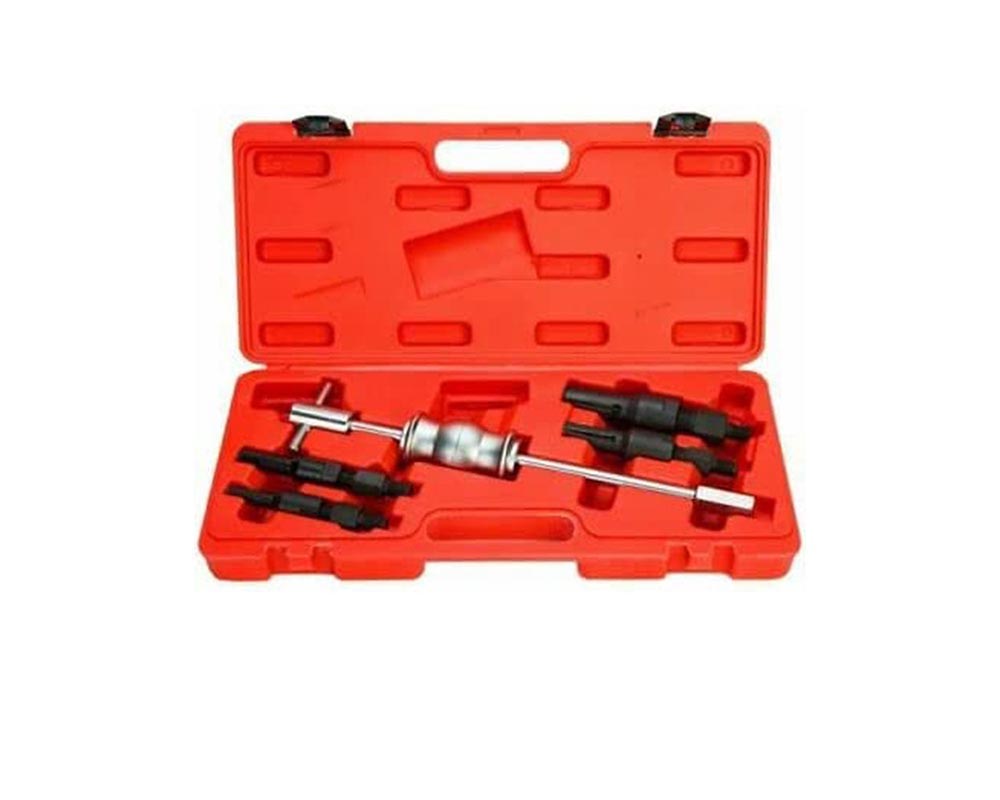 Bearing puller set ready for use