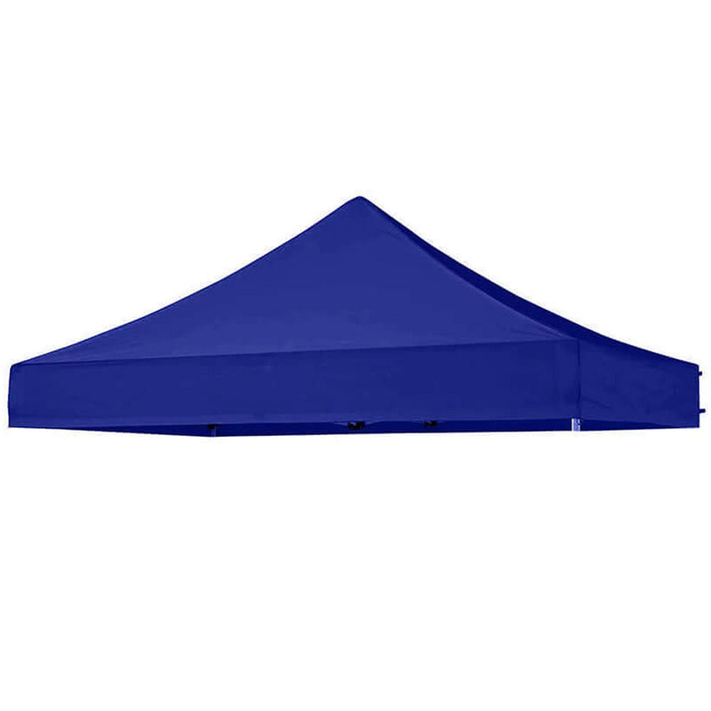 Gazebo roof canopy flat laid showing blue colour