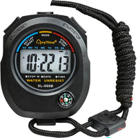 Thumbnail for Back view of Digital Sport Stopwatch Timer with battery compartment