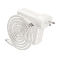 Thumbnail for 96W MacBook charger with smooth white plastic finish