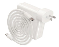 Thumbnail for 96W MacBook charger with smooth white plastic finish