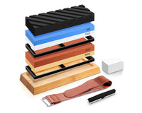 Thumbnail for Whetstone Knife Sharpening Stone Set 400 1000 3000 8000 Grit with Bamboo Base