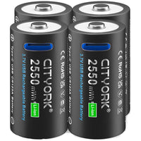 Thumbnail for CR123A rechargeable battery pack with Type-C cable