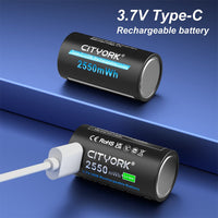 Thumbnail for CR123A Rechargeable Battery Pack  Type-C Cable