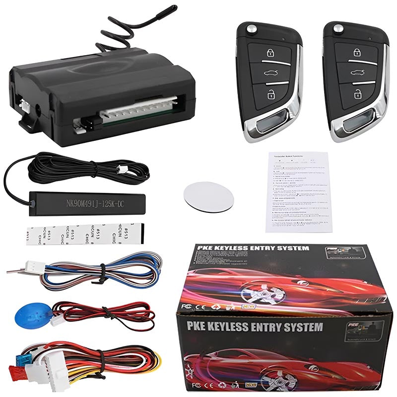 Car keyless entry remote control black unit front