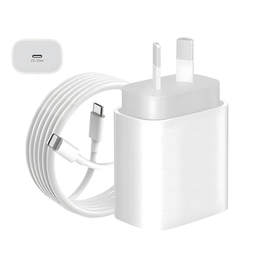 20W iPhone Fast Charger with USB-C to Lightning Cable